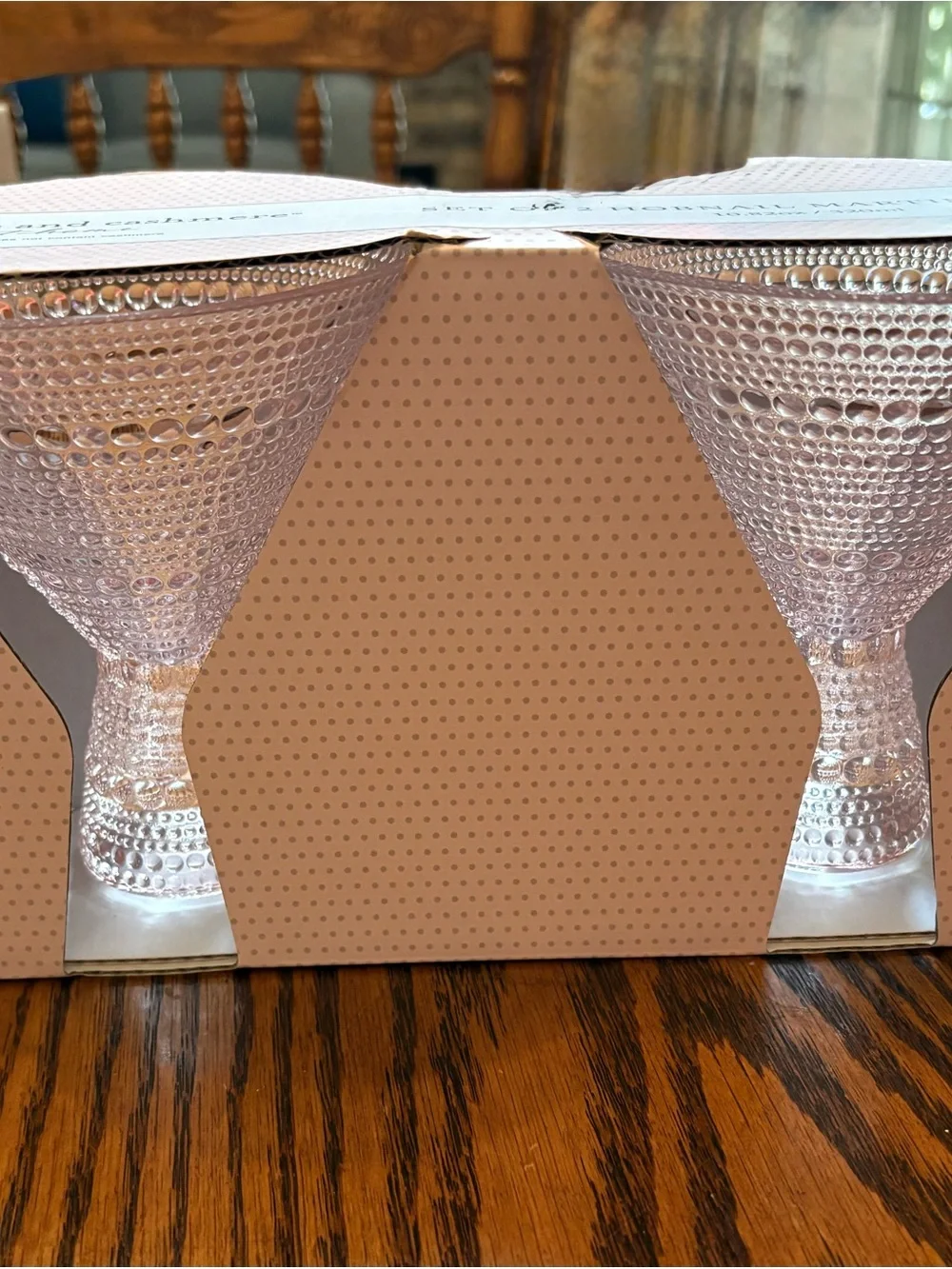 cupcakes & cashmere Blush Pink Hobnail Glass Vases - Set of 2